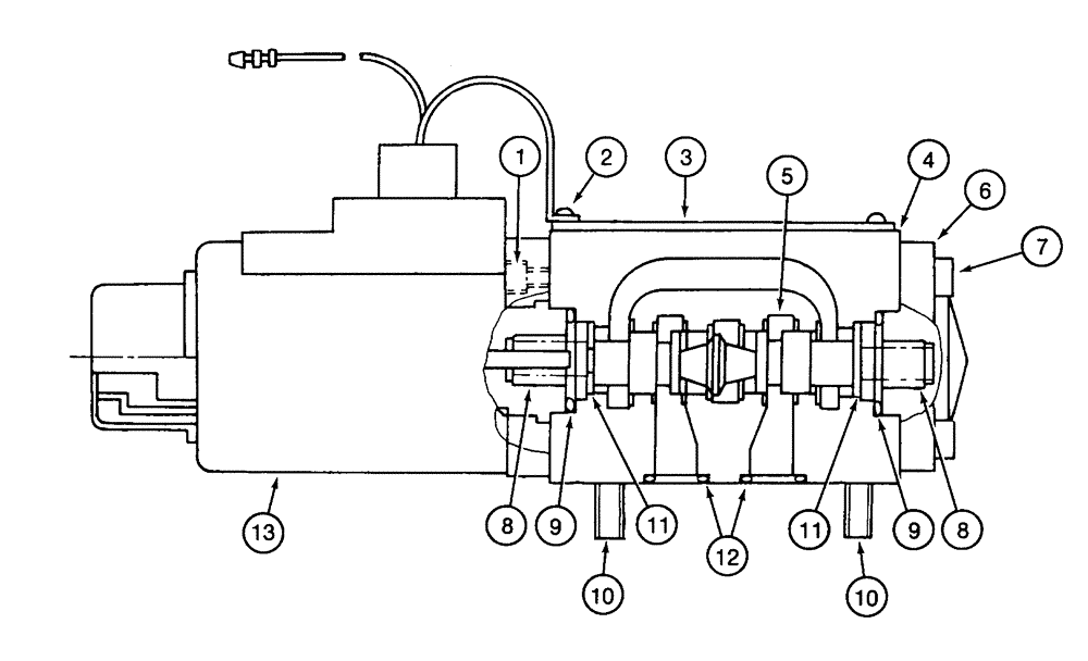 Схема запчастей Case 9040 - (8-66) - 153470A1 SOLENOID VALVE, SWING MOTOR CIRCUIT (08) - HYDRAULICS