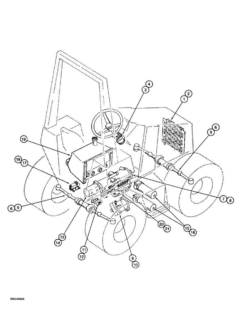 Схема запчастей Case 560 - (1-14) - PICTORIAL INDEX, BASIC UNIT HYDRAULIC COMPONENTS (00) - PICTORIAL INDEX