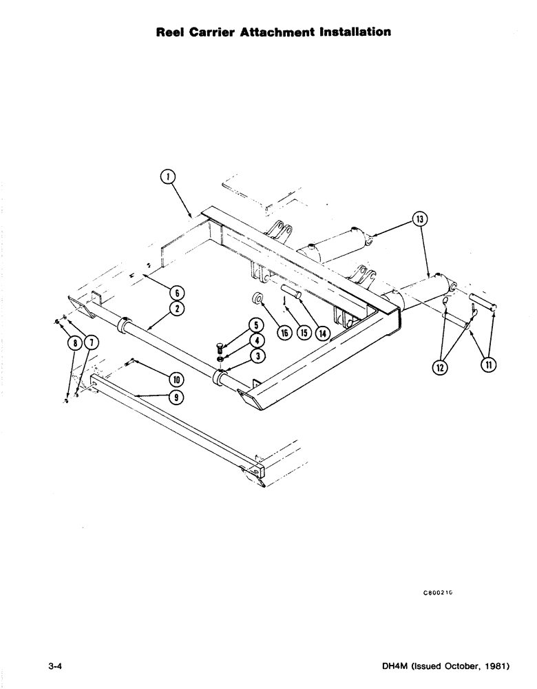 Схема запчастей Case DH4B - (3-04) - REEL CARRIER ATTACHMENT INSTALLATION (89) - TOOLS