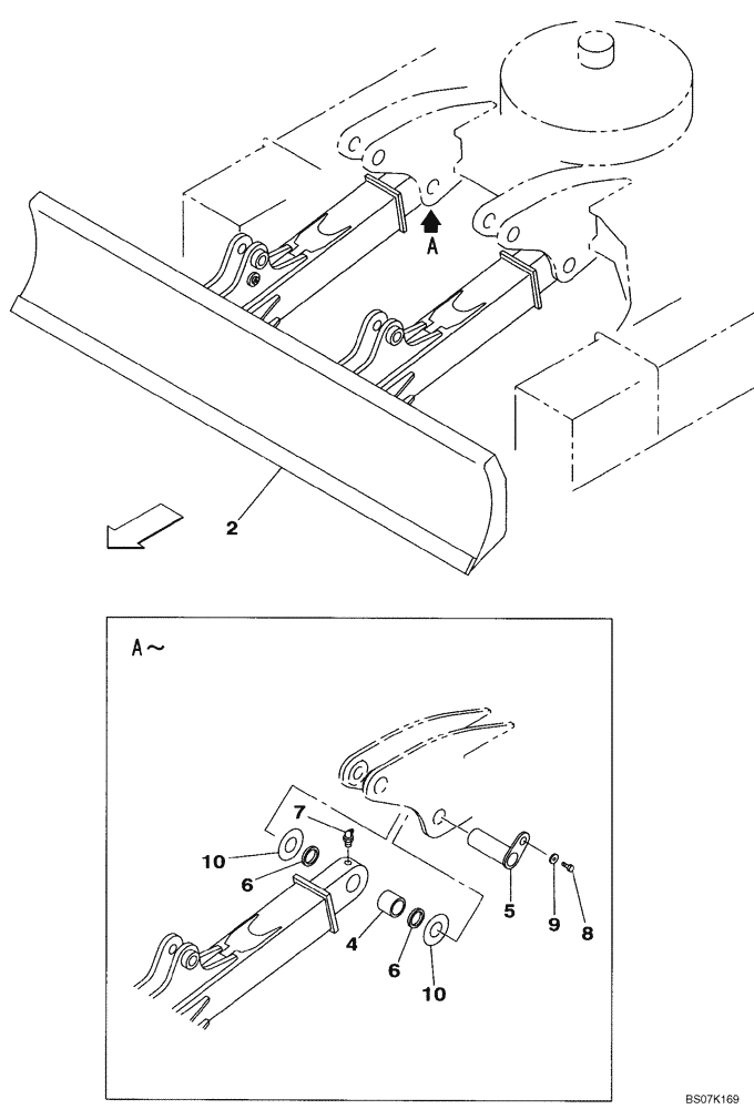 Схема запчастей Case CX130B - (09-72) - BLADE, DOZER (09) - CHASSIS/ATTACHMENTS