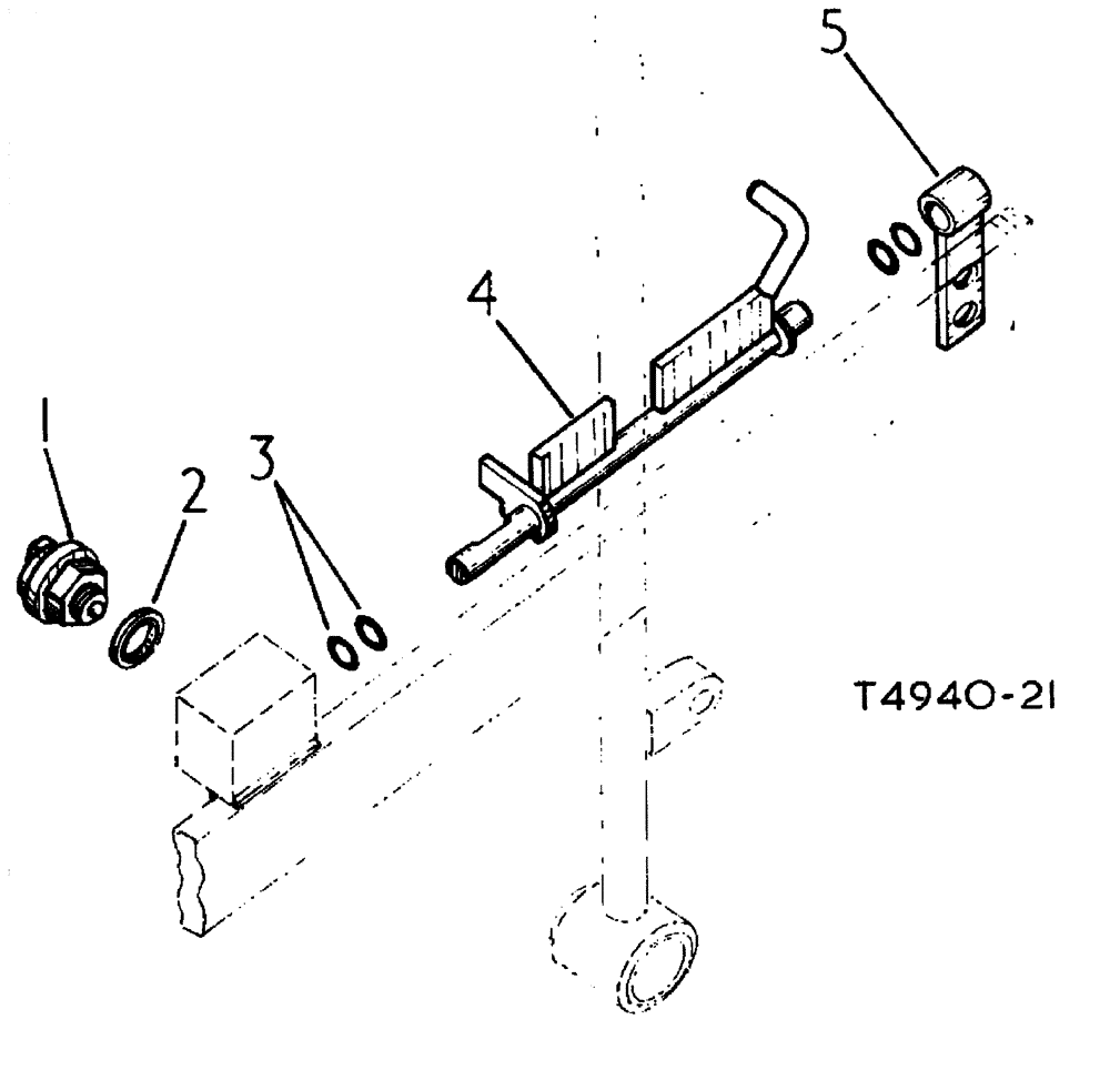 Схема запчастей Case 500 - (08-030) - SAFETY CUT-OUT SWITCH No Description