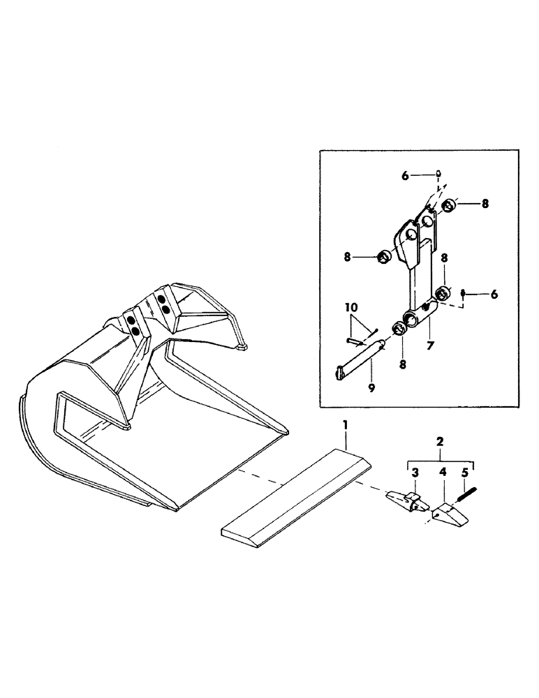 Схема запчастей Case 35EC - (090) - CONCRETE REMOVAL BUCKET (19) - BUCKETS