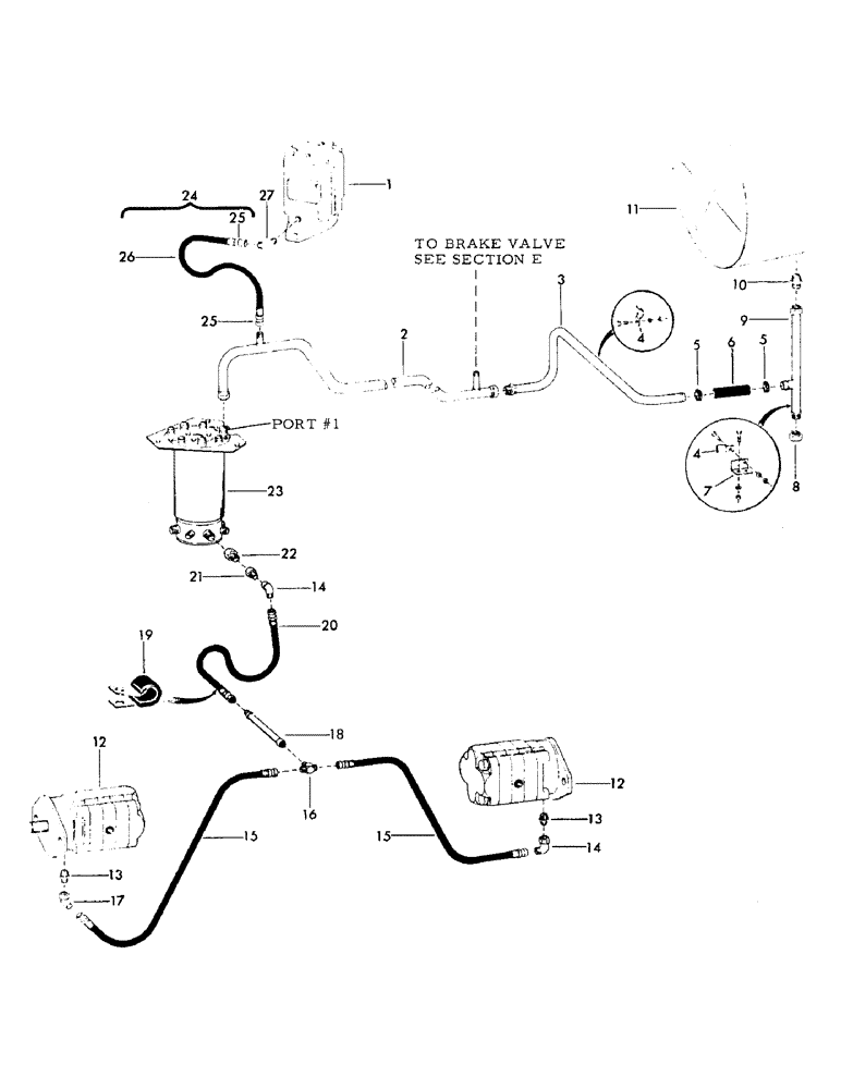 Схема запчастей Case 35EC - (G18) - DRAIN LINE CIRCUIT (SWING AND TRACK MOTORS) (07) - HYDRAULIC SYSTEM