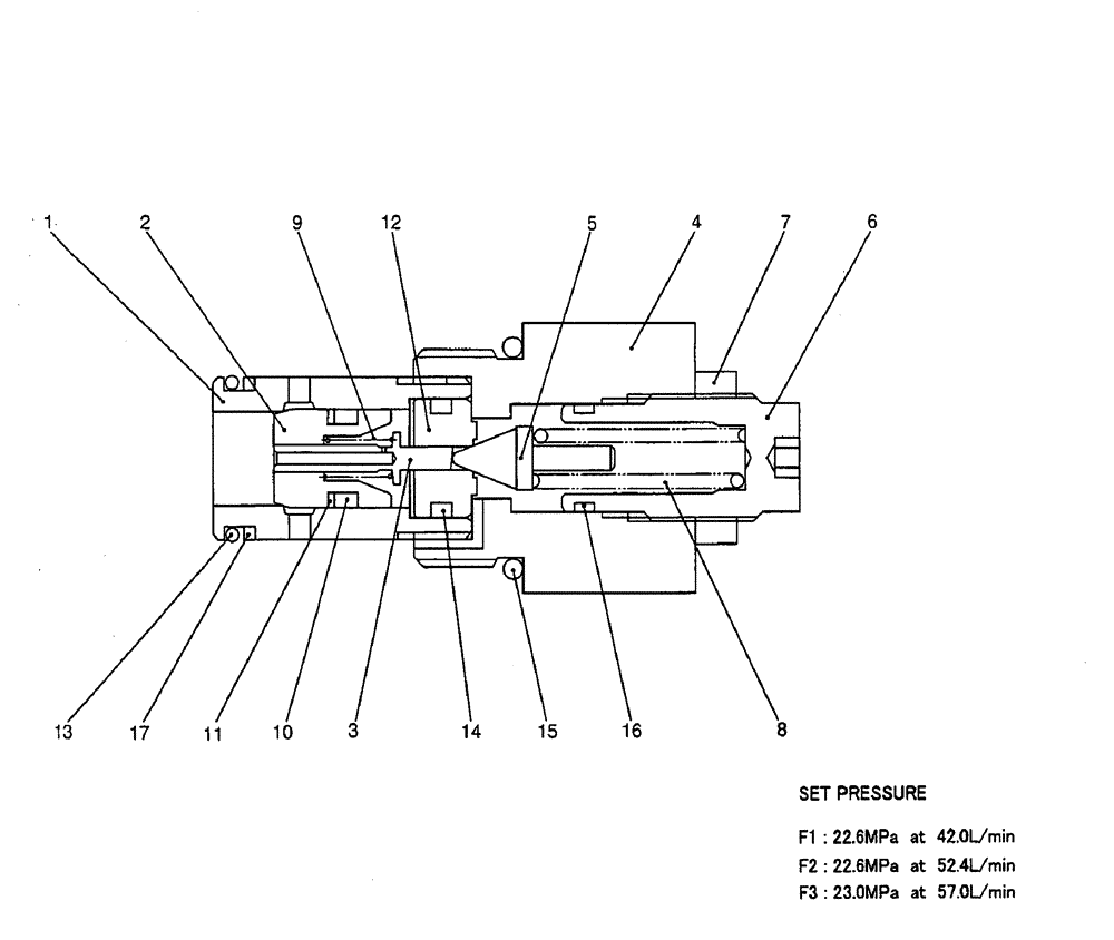 Схема запчастей Case CX50B - (08-015) - VALVE ASSEMBLY, RELIEF P/N PH22V00008F1 ELECTRICAL AND HYDRAULIC COMPONENTS