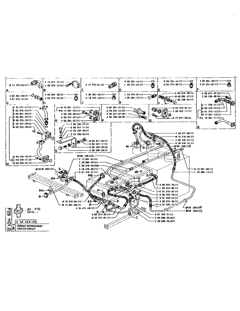 Схема запчастей Case 160CK - (115) - COOLER CIRCUIT (07) - HYDRAULIC SYSTEM