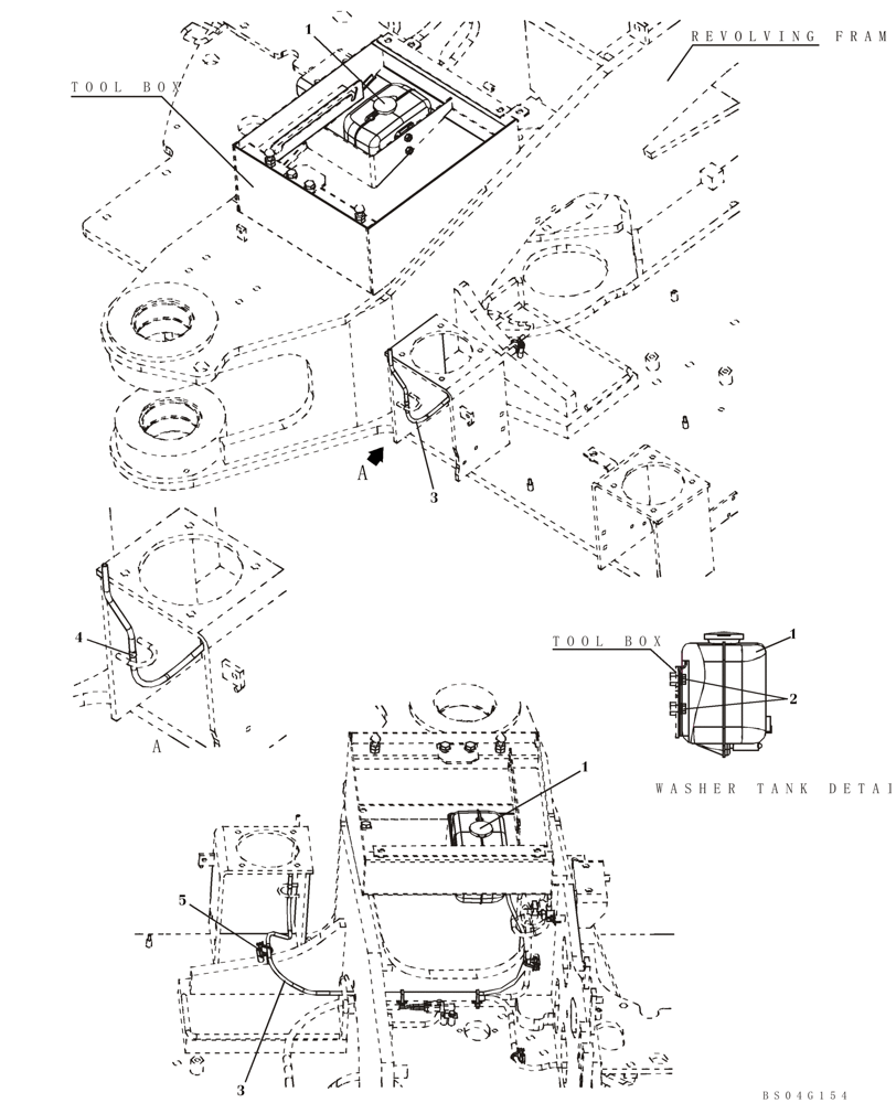 Схема запчастей Case CX80 - (04-14) - WINDSHIELD WASHER (04) - ELECTRICAL SYSTEMS