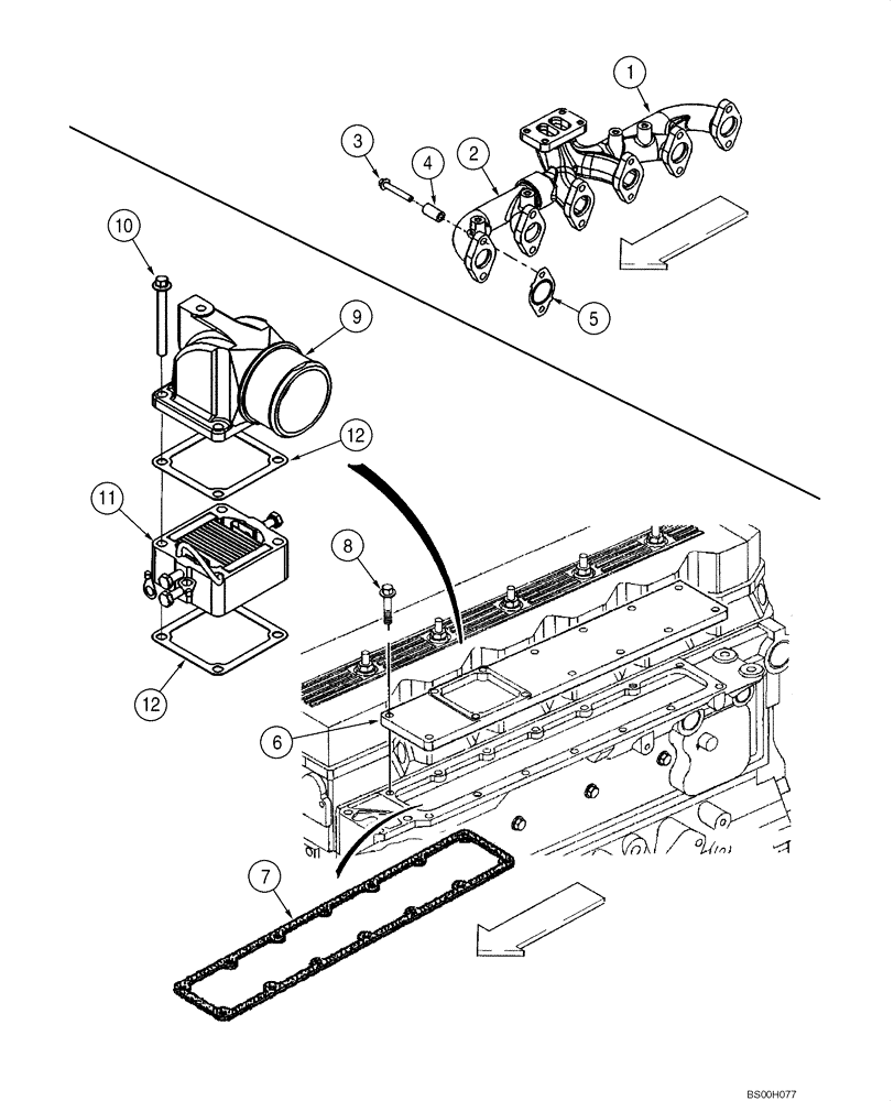 Схема запчастей Case CX290 - (02-09) - MANIFOLDS (02) - ENGINE