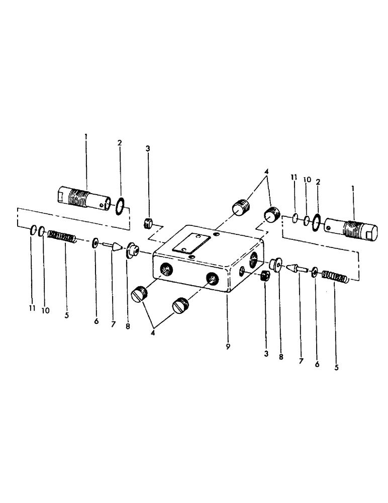 Схема запчастей Case 40YC - (H29) - PULPWOOD CLAM CROSSOVER RELIEF VALVE (07) - HYDRAULIC SYSTEM