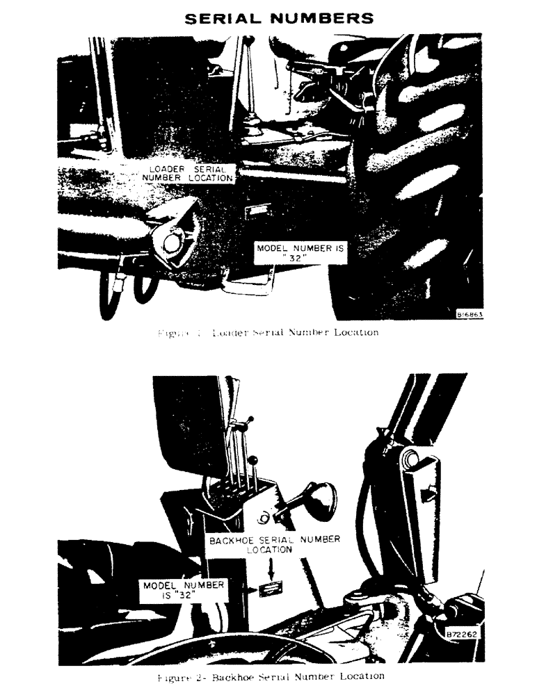 Схема запчастей Case 32 - (001B) - SERIAL NUMBERS 