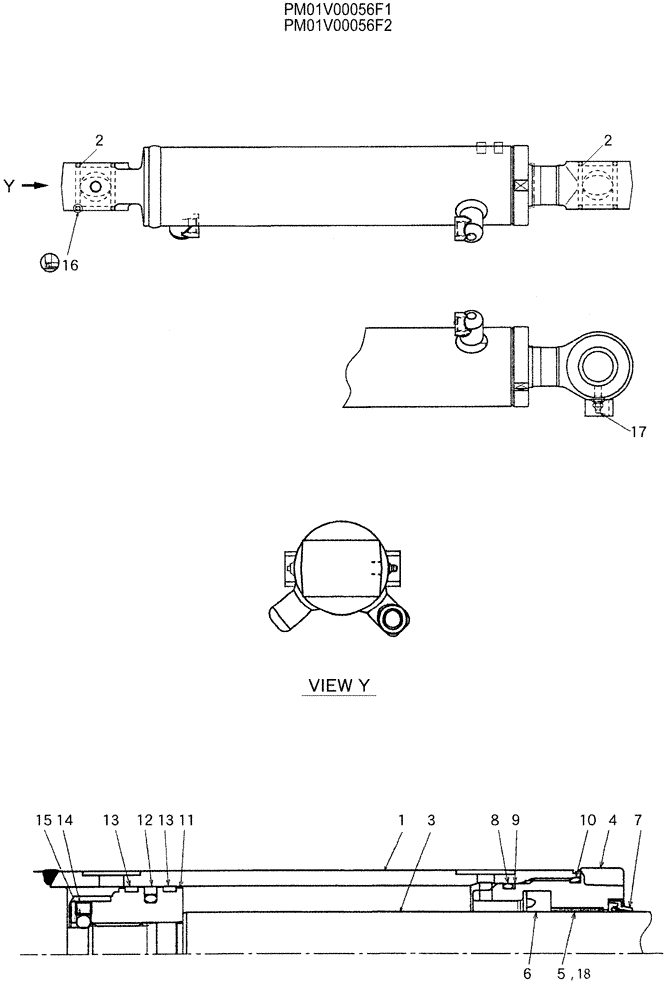 Схема запчастей Case CX27B - (07-035) - CYLINDER ASSY, SWING (35) - HYDRAULIC SYSTEMS