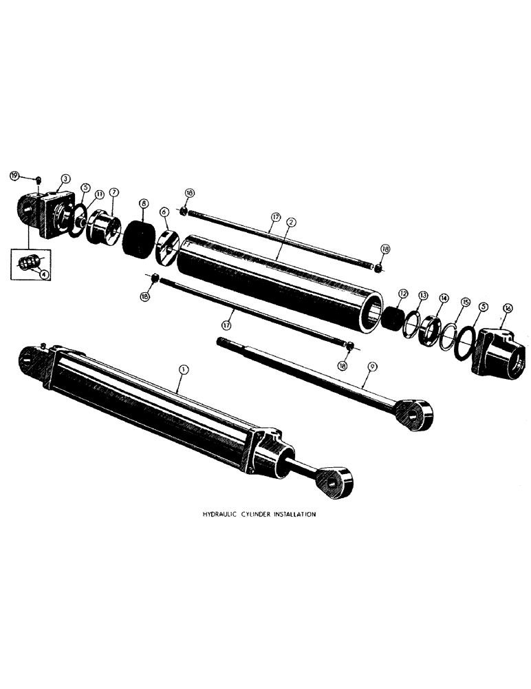 Схема запчастей Case M3B - (130) - BUCKET DUMP CYLINDER 