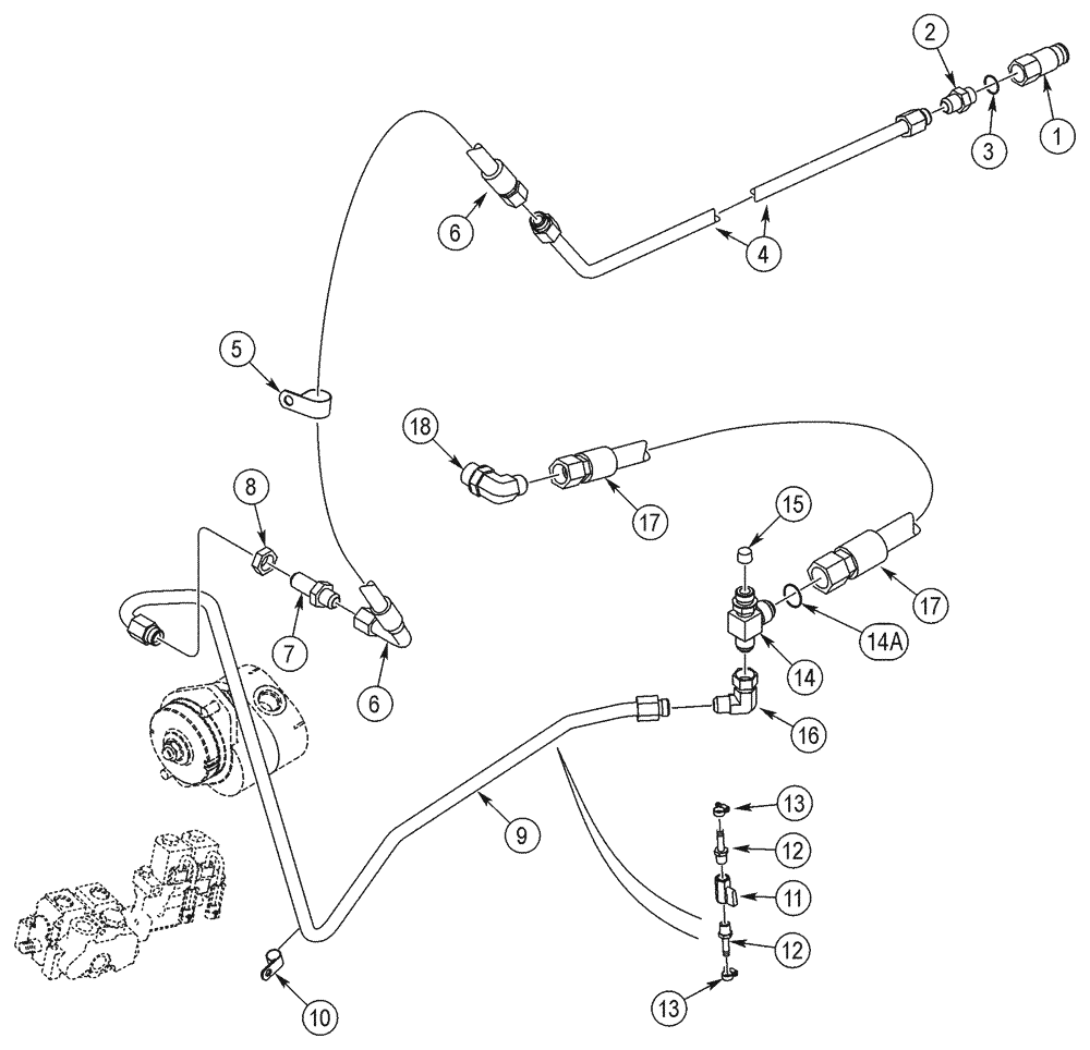 Схема запчастей Case 75XT - (08-30) - HYDRAULICS, ATTACHMENT - HIGH FLOW, GEAR (08) - HYDRAULICS