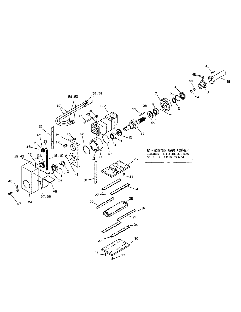 Схема запчастей Case 1500TX - (9-020) - DRILL DRIVE ASSEMBLY 