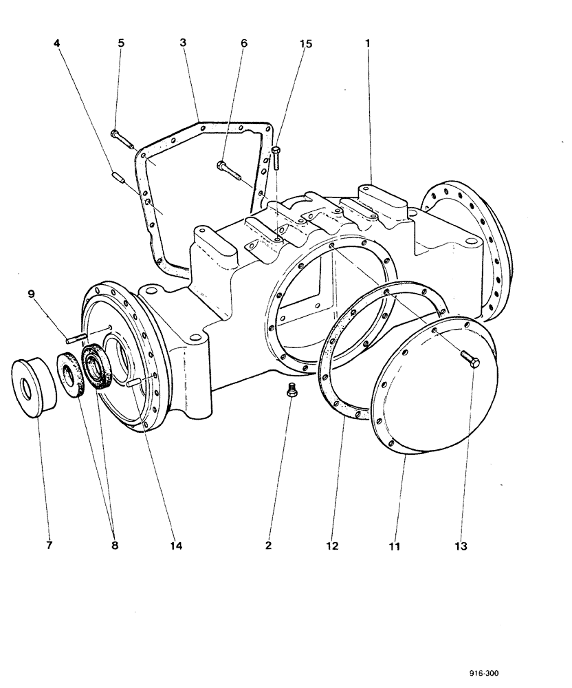 Схема запчастей Case 580F - (066) - REAR AXLE CASE (27) - REAR AXLE SYSTEM