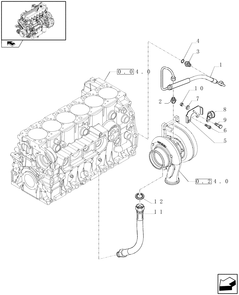 Схема запчастей Case F2CE9684E E015 - (0.30.63) - TURBOBLOWER PIPES (504135380 - 99487300) 