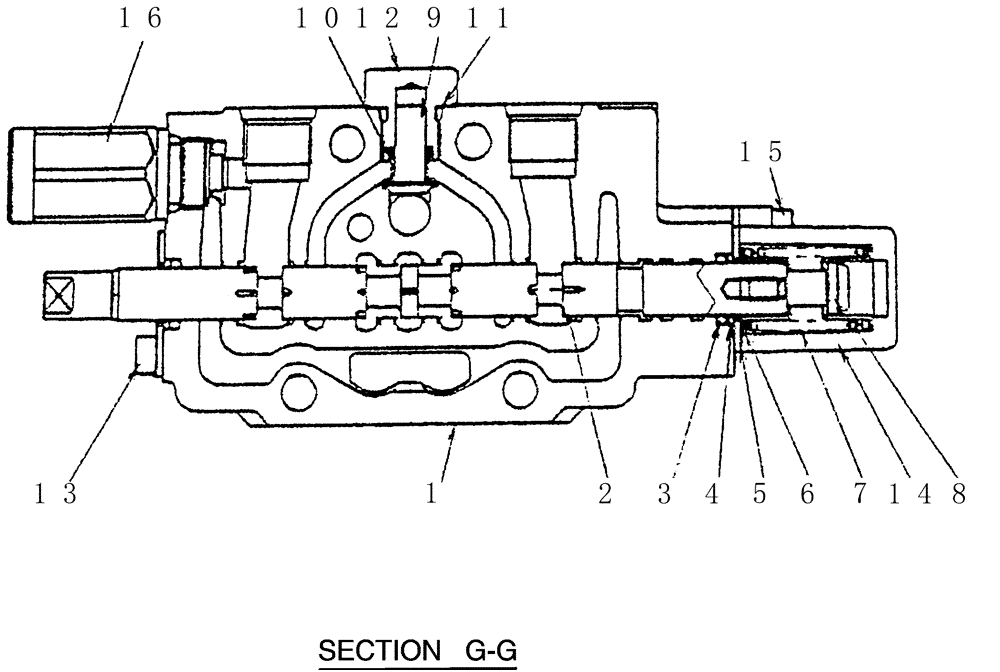 Схема запчастей Case CX31B - (HC007-01) - VALVE ASSY, CONTROL (BOOM SWING) (00) - GENERAL & PICTORIAL INDEX