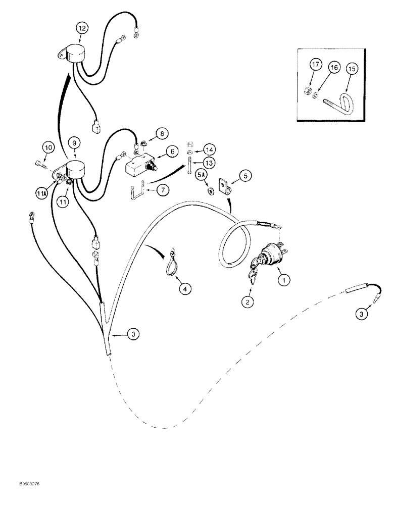 Схема запчастей Case 60 - (04-002) - IGNITION SYS. PRIOR TO S/N JAF0199037 - EXCEPT FOR JAF0198927-942, JAF0199024-025 & JAF0199033-036 