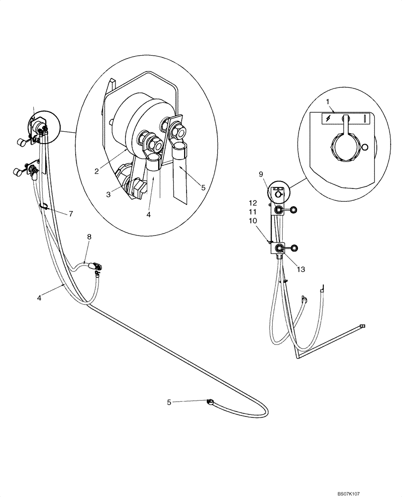 Схема запчастей Case 430 - (04-16) - DISCONNECT SWITCH - REMOTE JUMP START (04) - ELECTRICAL SYSTEMS