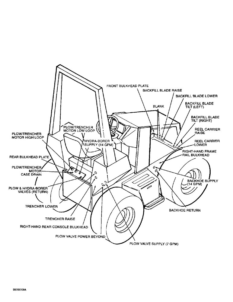 Схема запчастей Case 560 - (1-16) - PICTORIAL INDEX, ATTACHMENT HYDRAULIC CIRCUITS (00) - PICTORIAL INDEX