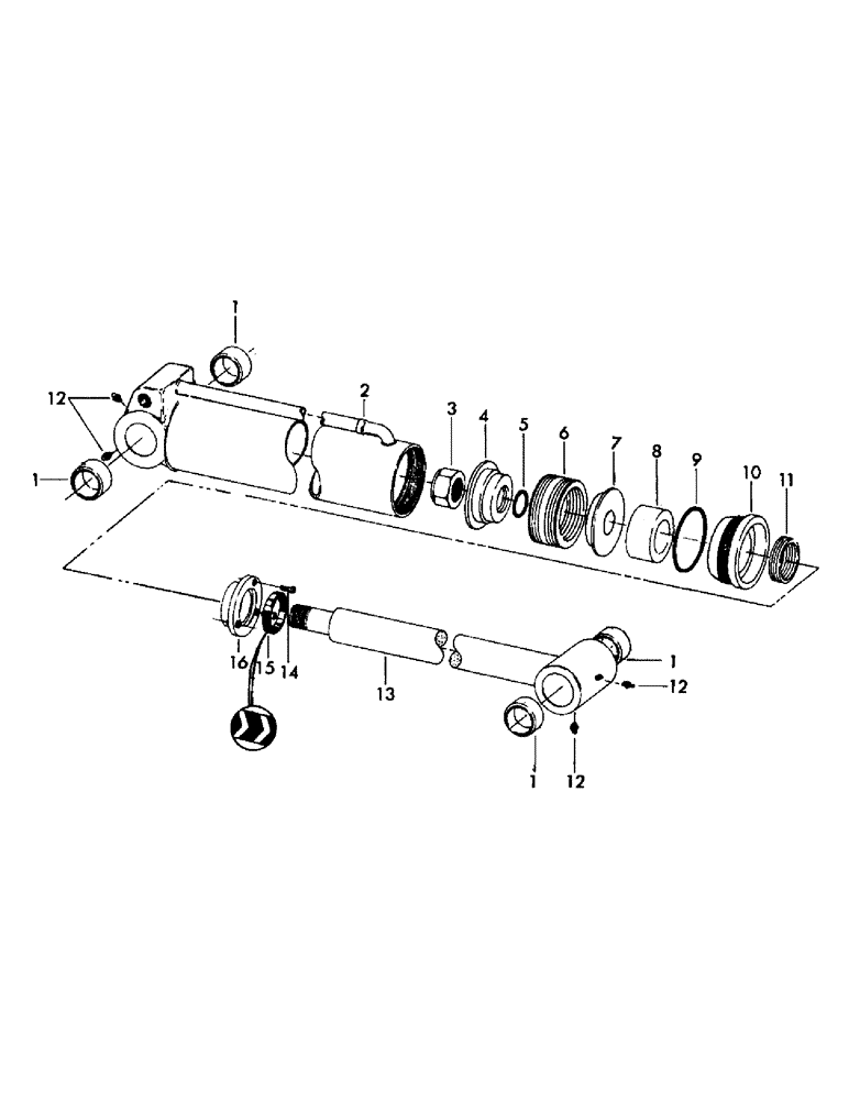 Схема запчастей Case 30EC - (H01) - HOIST AND CROWD CYLINDER, 5-9/32" ID X 45.5" STROKE (07) - HYDRAULIC SYSTEM