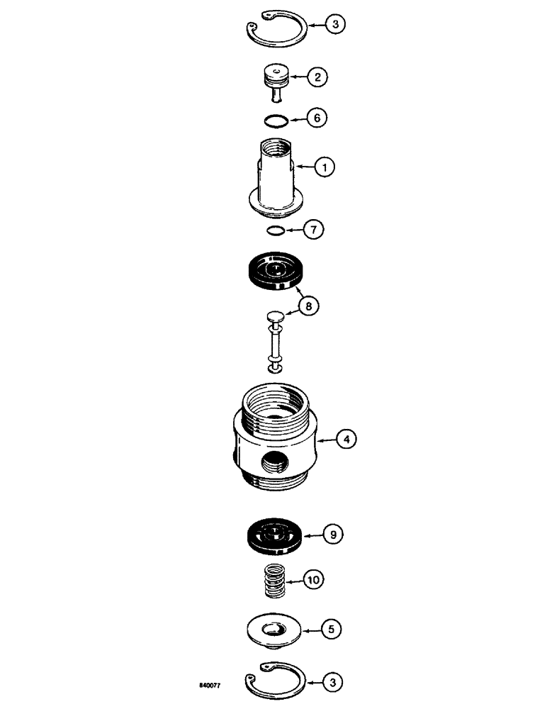 Схема запчастей Case W14 - (442) - L109922 PILOT VALVE (07) - BRAKES