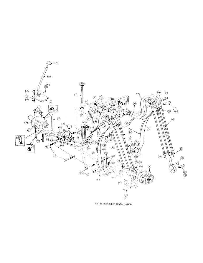 Схема запчастей Case 300 - (103) - STRAIGHT DOZER & ANGLE DOZER HYDRAULIC INST. (04) - UNDERCARRIAGE