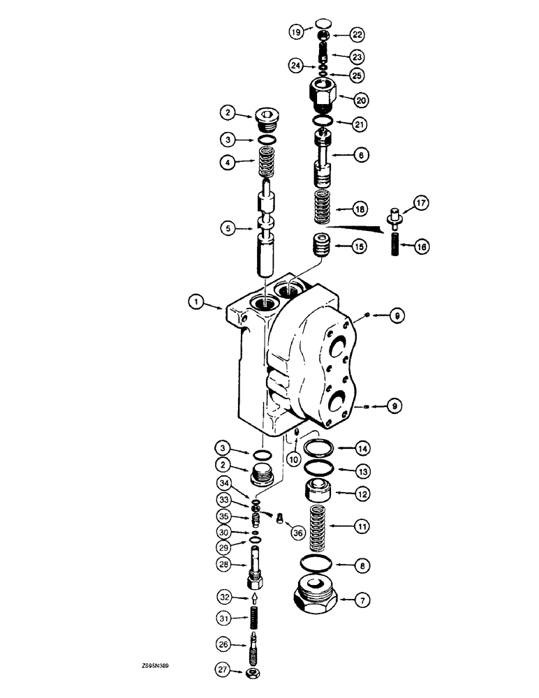 Схема запчастей Case 1155E - (8-116) - INLET AND OUTLET SECTION (08) - HYDRAULICS