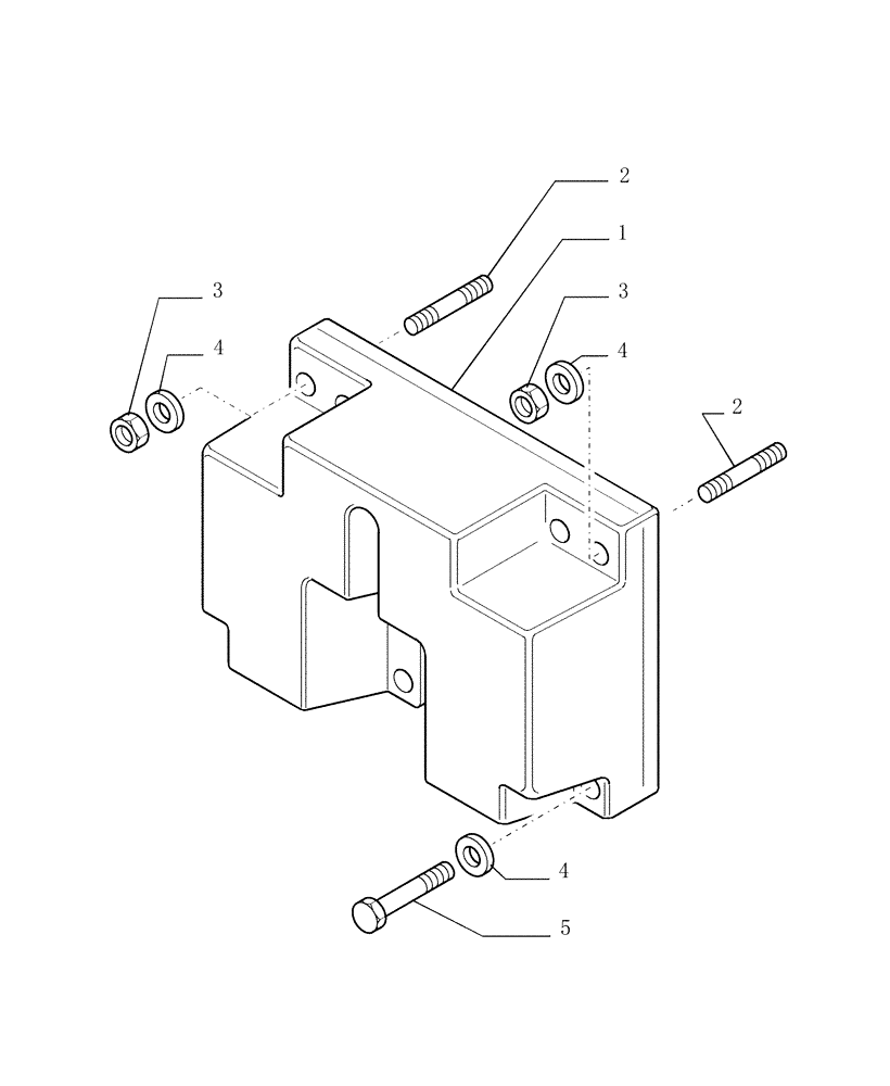 Схема запчастей Case 1850K - (9.464[01]) - REAR COUNTERWEIGHT - OPTIONAL CODE 784167051 (19) - OPTIONS