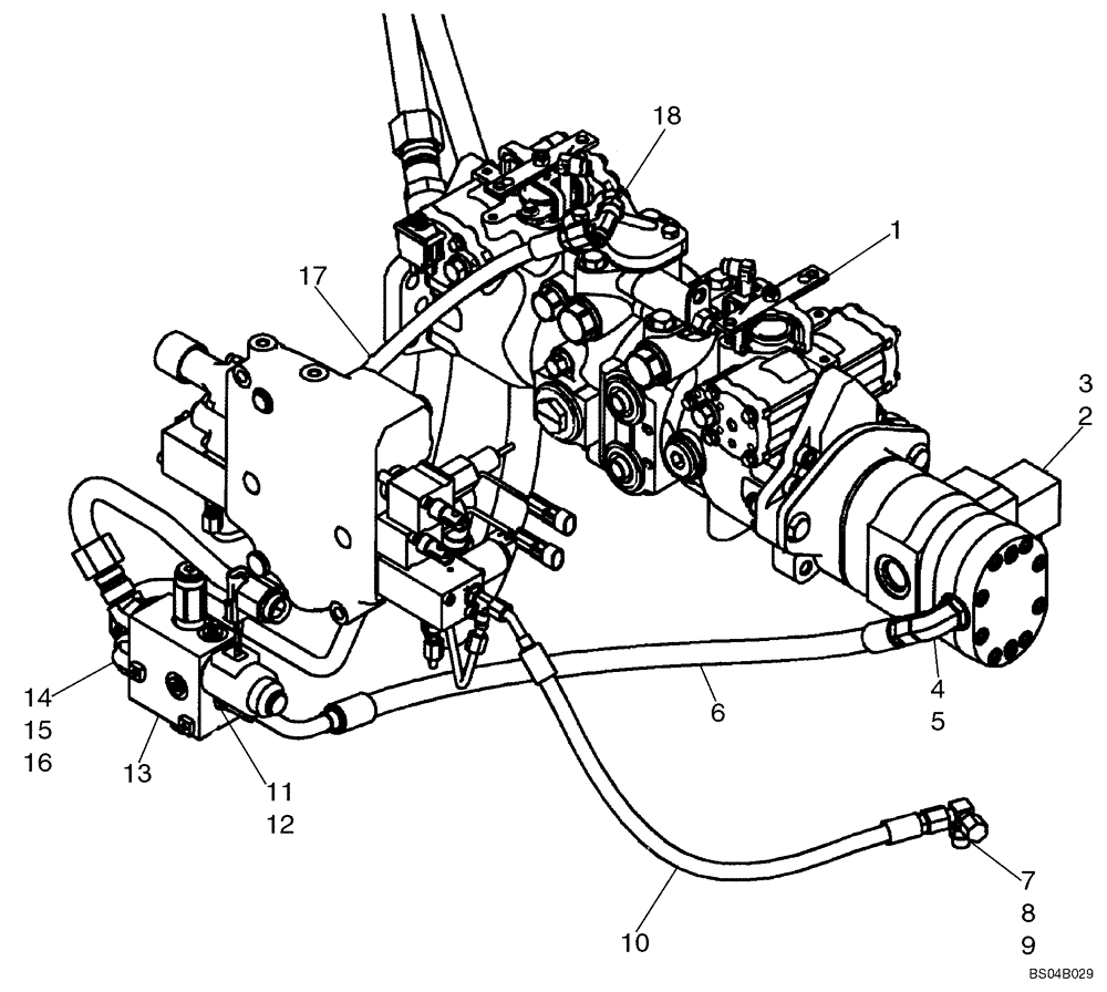 Схема запчастей Case 435 - (08-13) - HYDRAULICS, ATTACHMENT - HIGH FLOW, GEAR (08) - HYDRAULICS