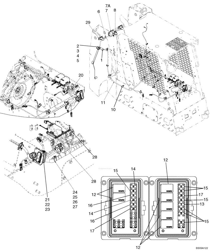 Схема запчастей Case 410 - (04-07) - CHASSIS - ELECTRICAL (04) - ELECTRICAL SYSTEMS