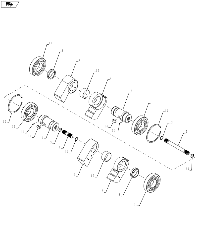 Схема запчастей Case SV216 - (75.200.12) - VIBRATOR, DRUM (GROUP 20) (84421950) - NARROW VERSION (75) - SOIL PREPARATION