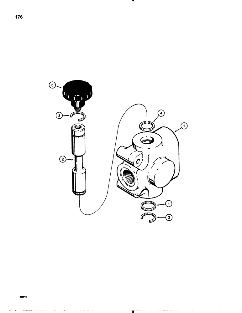 Схема запчастей Case 1845B - (176) - G34981 SELECTOR VALVE (08) - HYDRAULICS