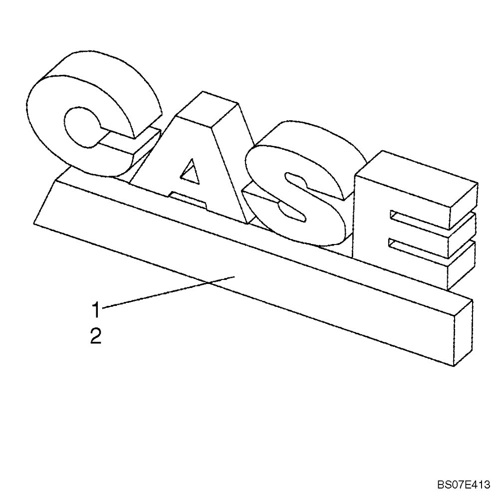 Схема запчастей Case SV208 - (12-024-00[02]) - MEDALLION, CASE (GROUP 512) (ND121986) (09) - CHASSIS/ATTACHMENTS