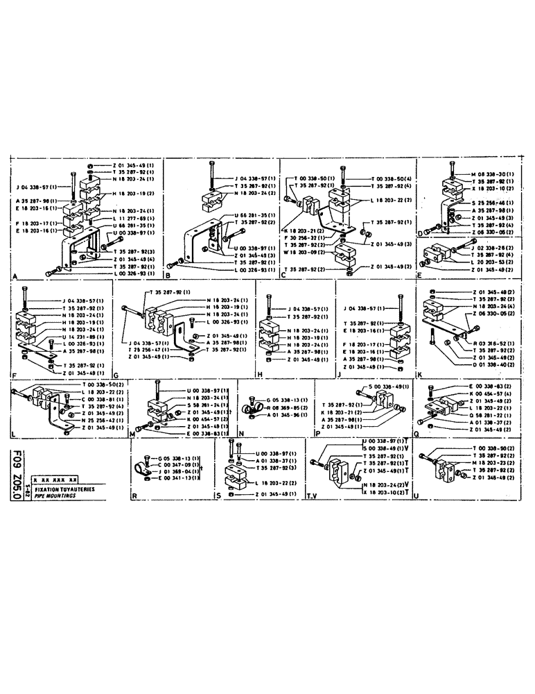 Схема запчастей Case 160CL - (135) - PIPE MOUNTINGS (07) - HYDRAULIC SYSTEM