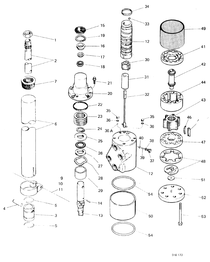 Схема запчастей Case 580F - (130) - STEERING HAND PUMP (41) - STEERING