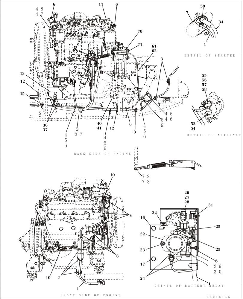 Схема запчастей Case CX80 - (04-02) - HARNESS, MAIN - CHASSIS, UPPERSTRUCTURE (04) - ELECTRICAL SYSTEMS