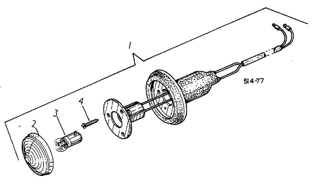 Схема запчастей Case 3400 - (050) - SIDE LIGHT (55) - ELECTRICAL SYSTEMS