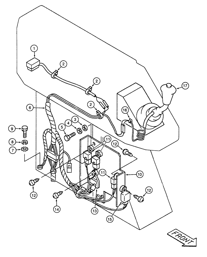 Схема запчастей Case 9040 - (4-20) - LEFT-HAND CONSOLE AND HARNESS (04) - ELECTRICAL SYSTEMS