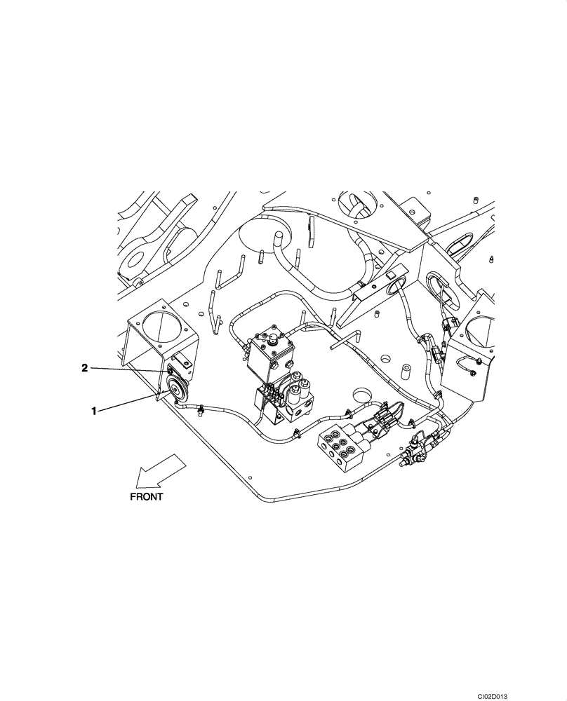 Схема запчастей Case CX80 - (04-10) - HORN (04) - ELECTRICAL SYSTEMS