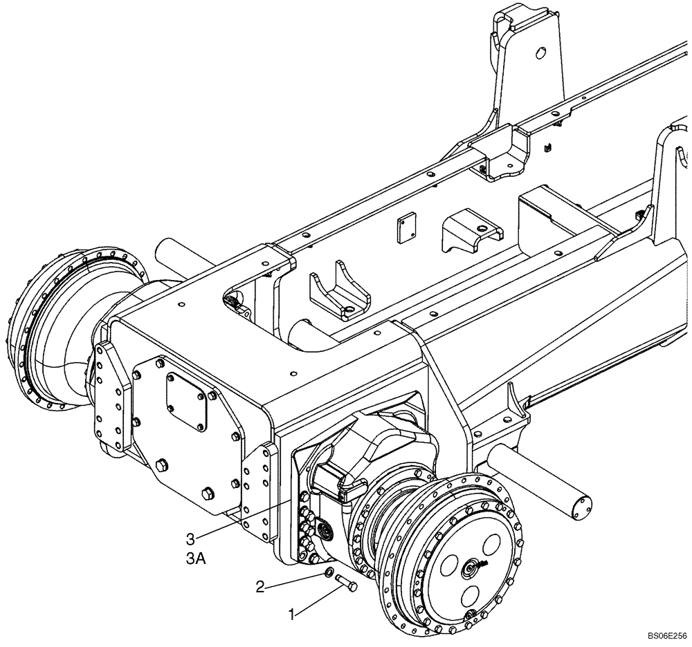 Схема запчастей Case 1150K - (06-05) - FINAL DRIVE - MOUNTING (06) - POWER TRAIN