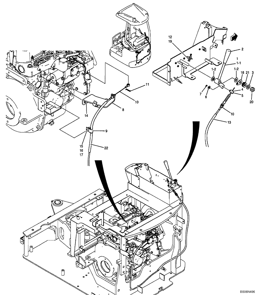 Схема запчастей Case CX17B - (01-013[00]) - CONTROL ASSY, ENGINE (PU11M00012F1) (10) - ENGINE