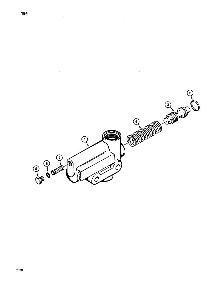 Схема запчастей Case W24C - (194) - L48888 FLOW CONTROL VALVE (05) - STEERING