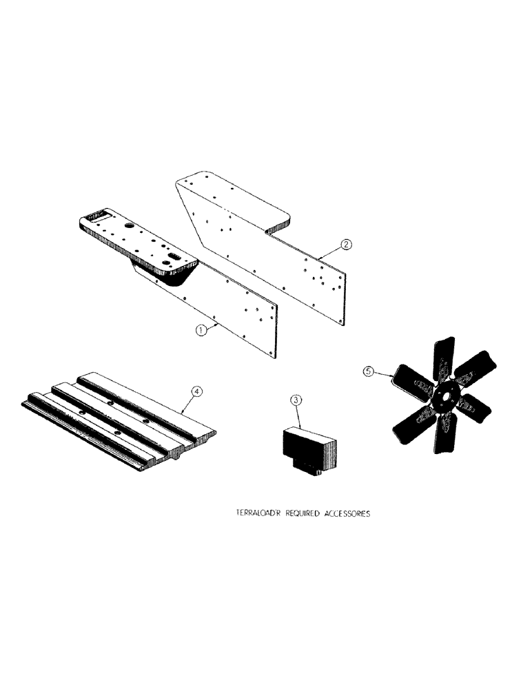 Схема запчастей Case 300 - (097) - TERRALOADR REQUIRED ACCESSORIES (04) - UNDERCARRIAGE