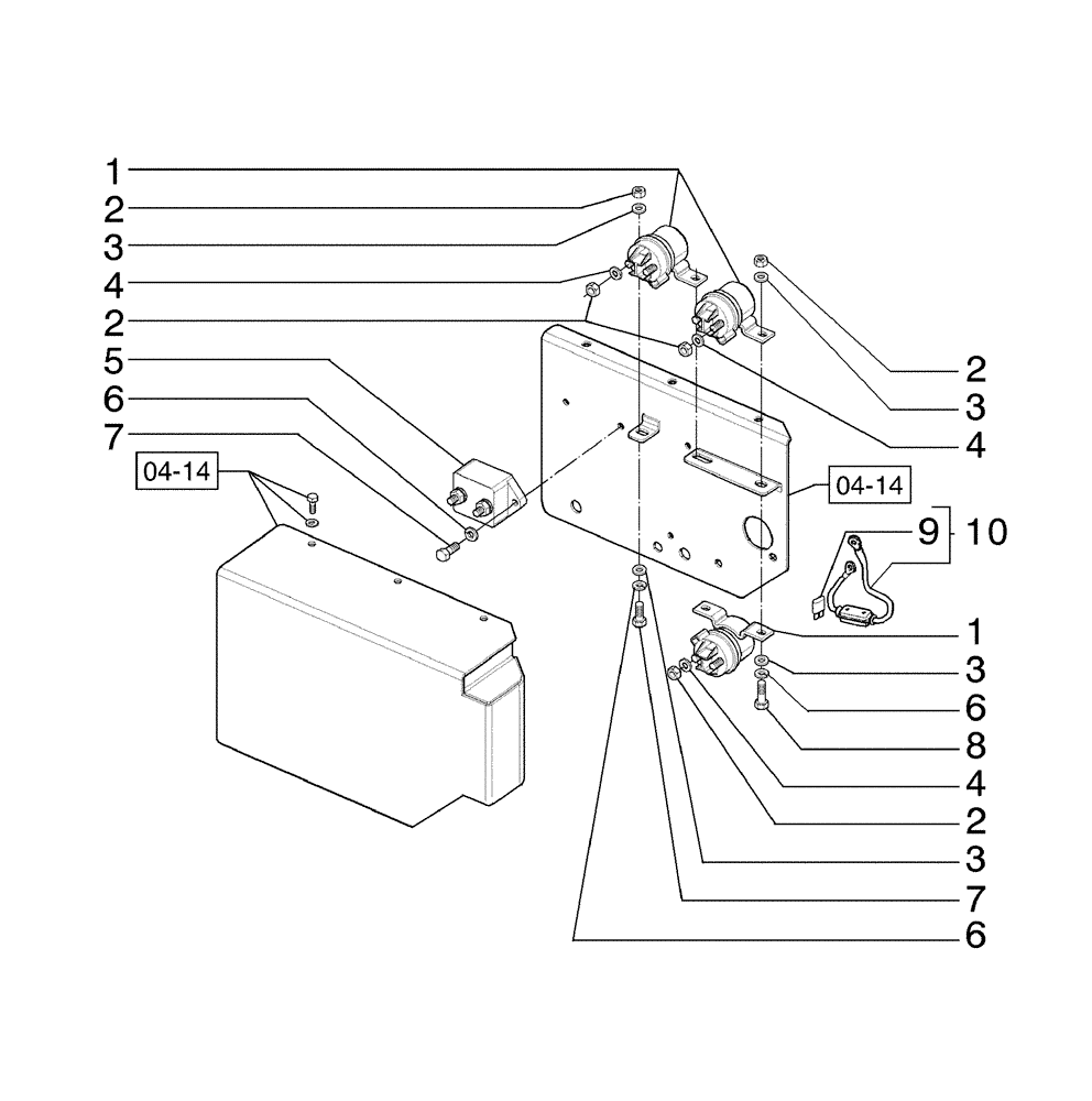 Схема запчастей Case 885B AWD - (04-15[01]) - ELECTRICAL SYSTEM, FPT ENGINE (04) - ELECTRICAL SYSTEMS