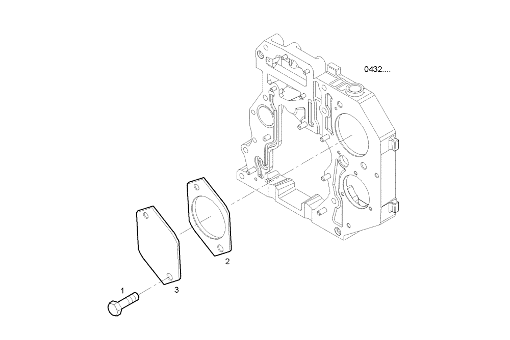 Схема запчастей Case F4GE9454K J604 - (3500.042) - POWER TAKE OFF 