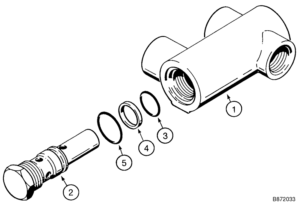 Схема запчастей Case TF300B - (08-05) - VALVE ASSY, RELIEF (08) - HYDRAULICS