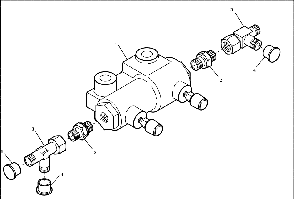 Схема запчастей Case 321D - (23.050[001]) - BRAKE ADDING VALVE (OPTION) (S/N 591052-UP) No Description