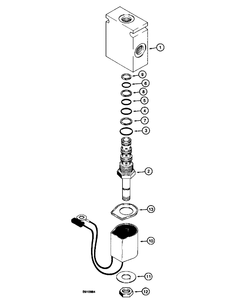 Схема запчастей Case 660 - (6-34) - SOLENOID VALVE - 187505C91 (06) - POWER TRAIN