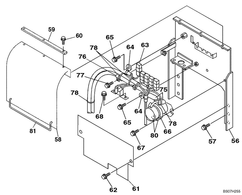 Схема запчастей Case CX460 - (04-06) - HARNESS, MAIN - RELAY PANEL (04) - ELECTRICAL SYSTEMS