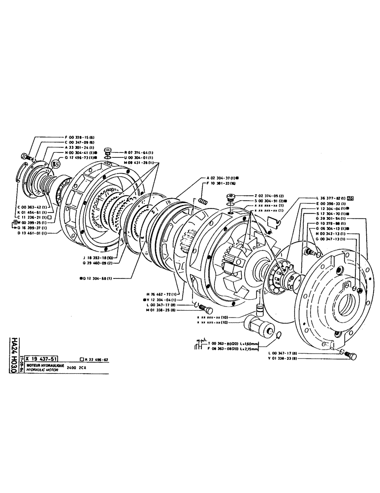 Схема запчастей Case 160CL - (147) - HYDRAULIC MOTOR (07) - HYDRAULIC SYSTEM